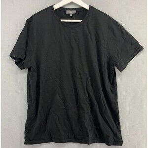 Highland Duds Seaport Short Sleeve Tee Mens XL Black 100% Cotton T-Shirt Beach